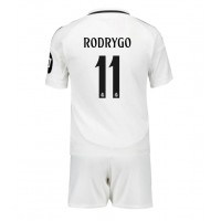 Real Madrid Rodrygo Goes #11 Hemmadräkt Barn 2024-25 Kortärmad (+ Korta byxor)